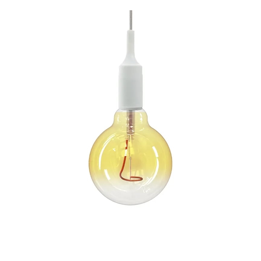 LED Žárovka FILAMENT SHAPE G95 E27/4W/230V 1800K žlutá