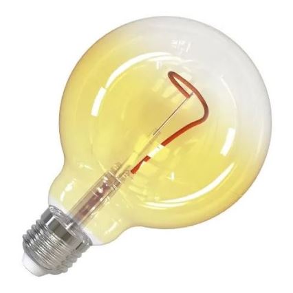 LED Žárovka FILAMENT SHAPE G95 E27/4W/230V 1800K žlutá