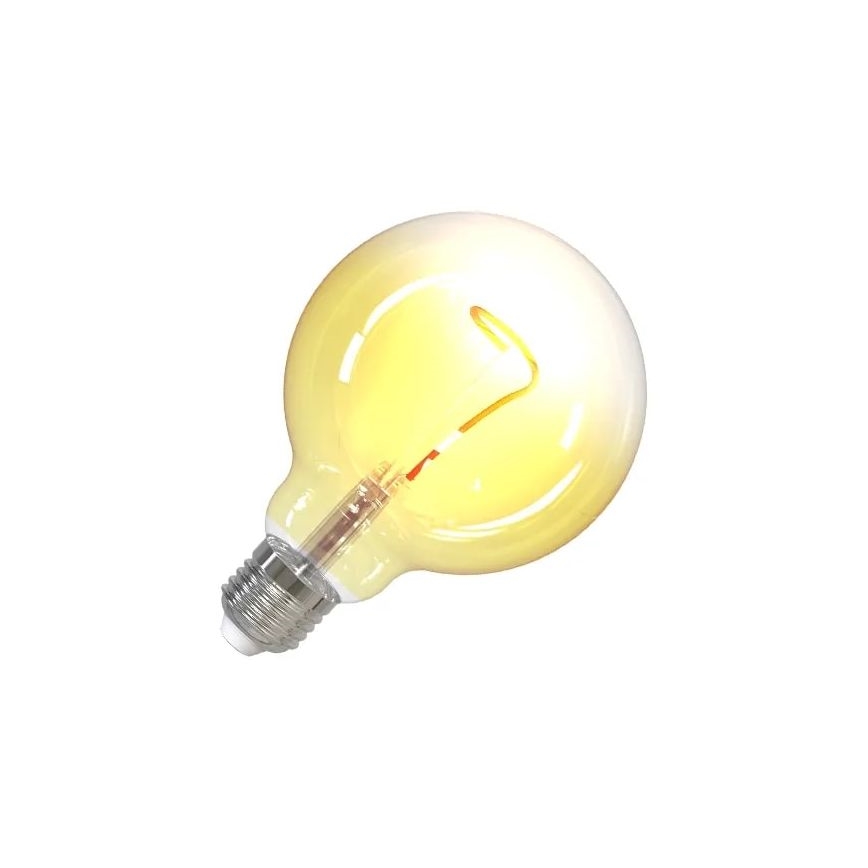 LED Žárovka FILAMENT SHAPE G95 E27/4W/230V 1800K žlutá