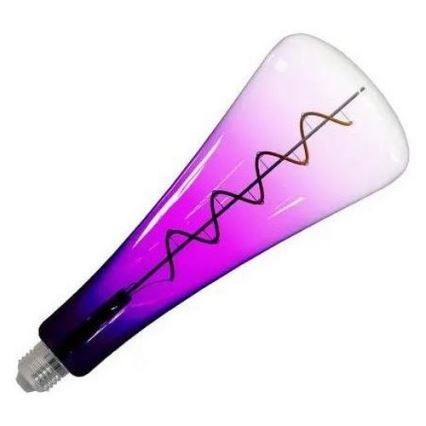 LED Žárovka FILAMENT SHAPE T110 E27/5W/230V 1800K fialová