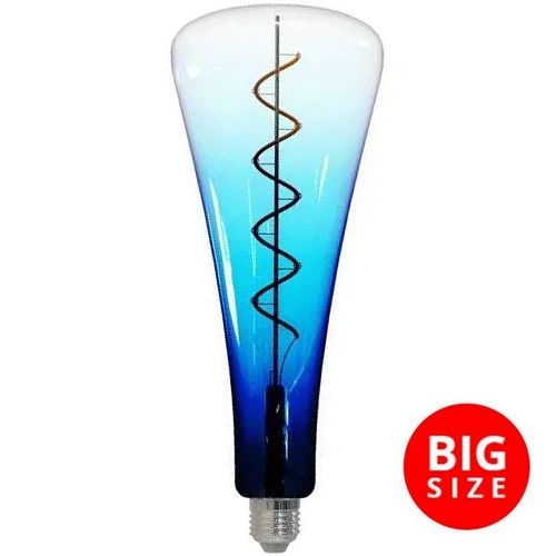 LED Žárovka FILAMENT SHAPE T110 E27/5W/230V 1800K modrá