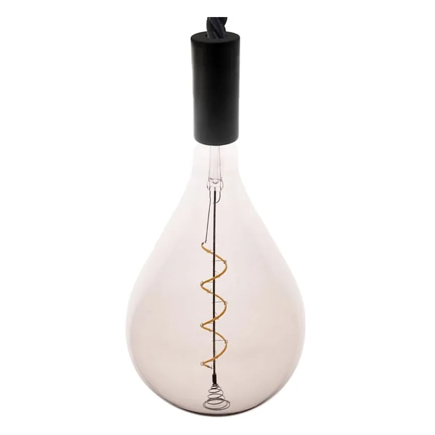 LED Žárovka FILAMENT SPIRAL SMOKE A165 E27/4W/230V 2000K