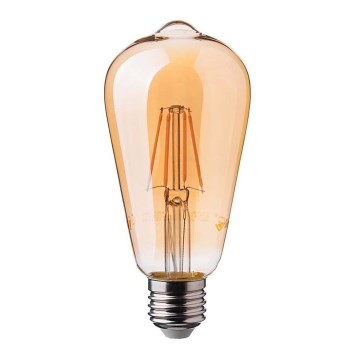 LED Žárovka FILAMENT ST64 E27/6W/230V 2200K