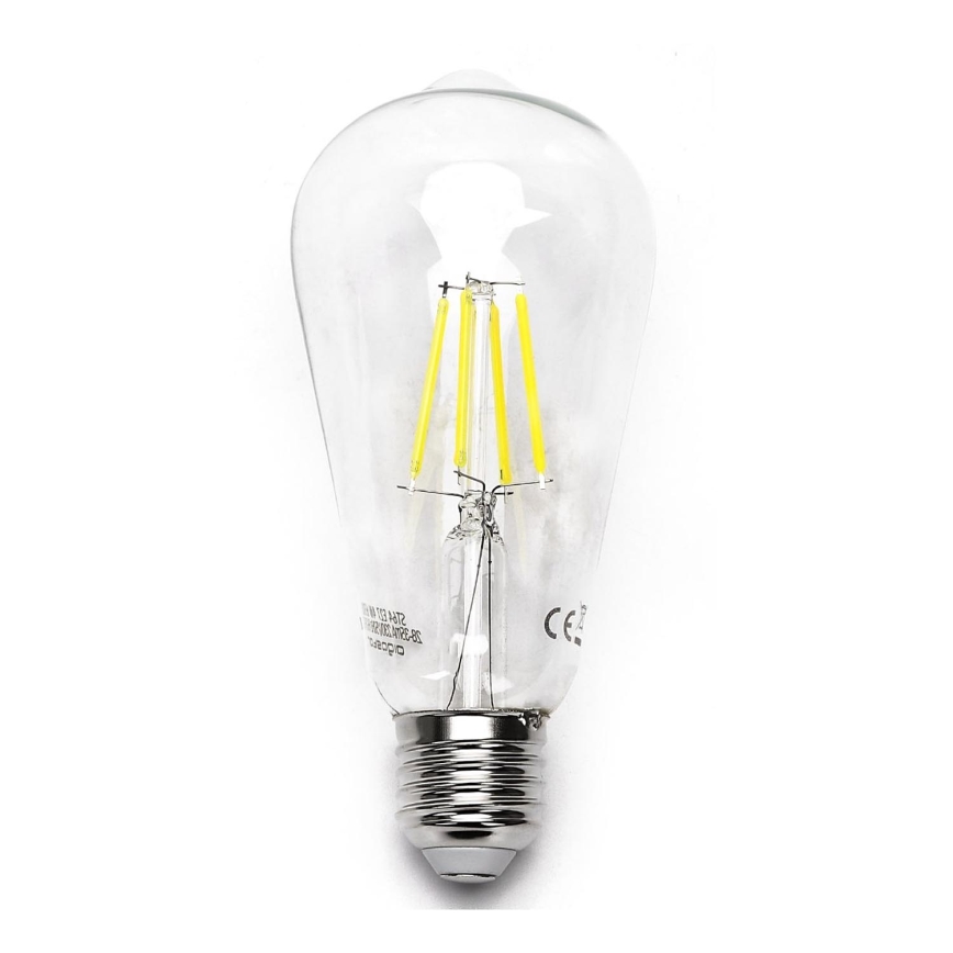 LED Žárovka FILAMENT ST64 E27/6W/230V 6500K - Aigostar