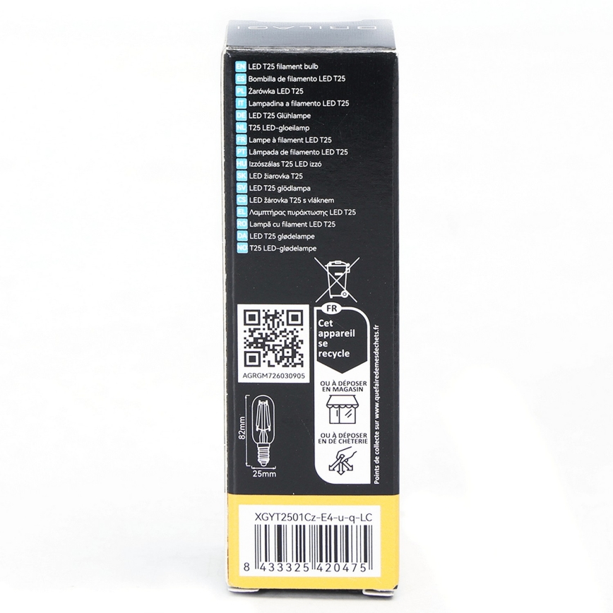 LED Žárovka FILAMENT T25 E14/4W/230V 3000K - BRILAGI