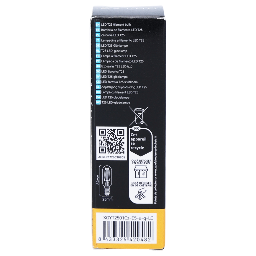 LED Žárovka FILAMENT T25 E14/6W/230V 3000K - BRILAGI