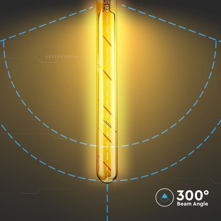 LED Žárovka FILAMENT T30 E27/5W/230V 2200K