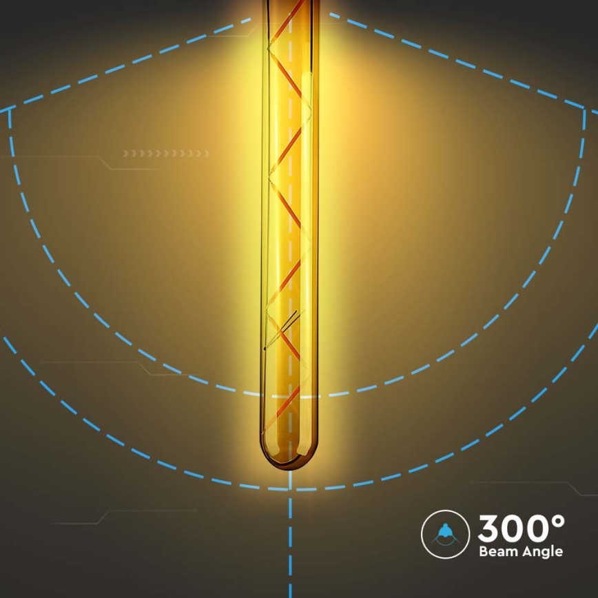 LED Žárovka FILAMENT T30 E27/7W/230V 2200K