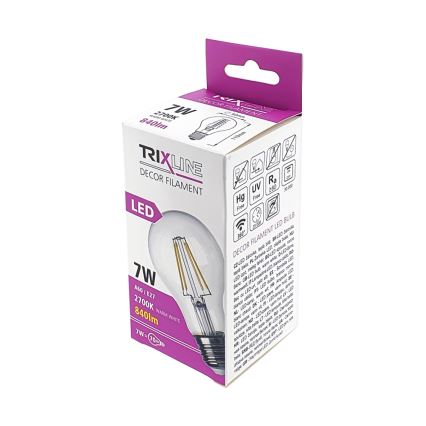 LED Žárovka FILAMENT VINTAGE A60 E27/7W/230V 2700K