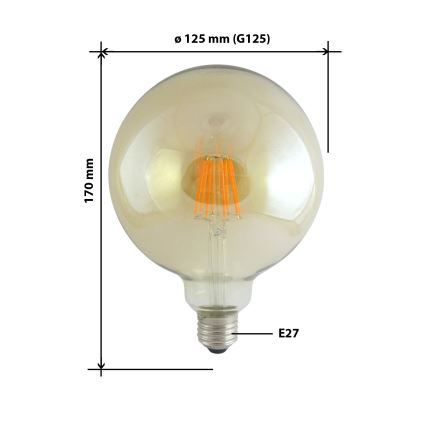 LED Žárovka FILAMENT VINTAGE E27/10W/230V 2000K