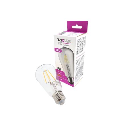 LED Žárovka FILAMENT VINTAGE E27/8W/230V 2700K