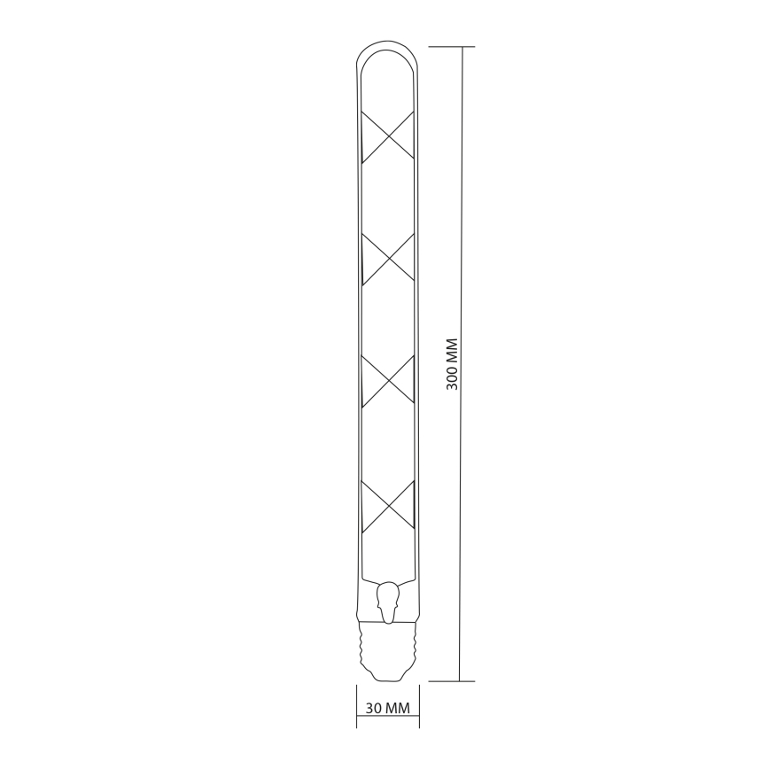 LED Žárovka FILAMENT VINTAGE LED T30 E27/4,5W/230V 2700K