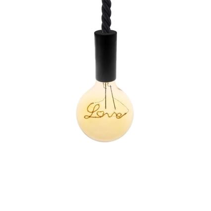 LED Žárovka FILAMENT VINTAGE LOVE G125 E27/2W/230V 2000K