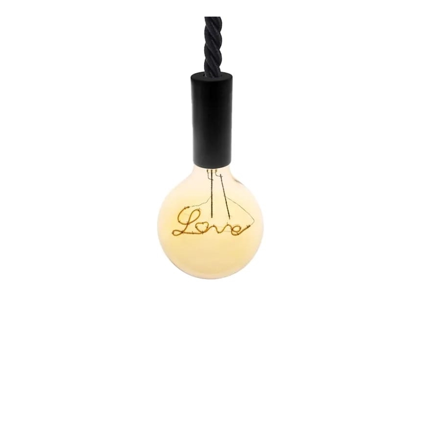 LED Žárovka FILAMENT VINTAGE LOVE G125 E27/2W/230V 2000K