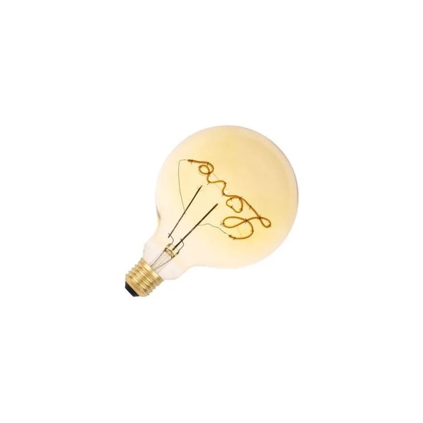 LED Žárovka FILAMENT VINTAGE LOVE G125 E27/2W/230V 2000K