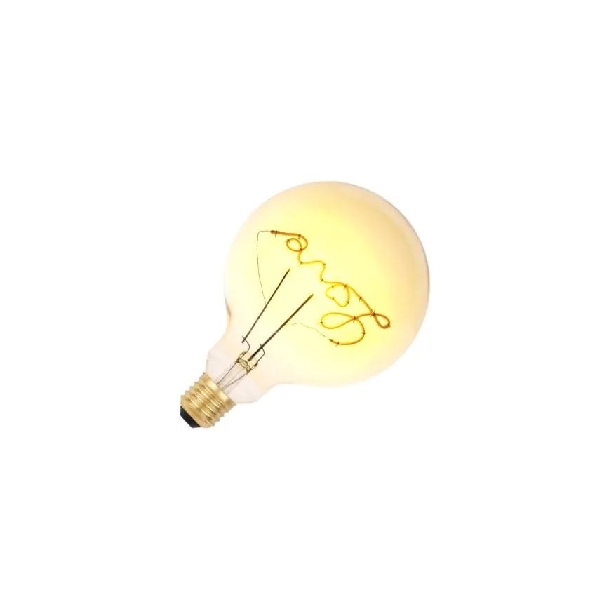 LED Žárovka FILAMENT VINTAGE LOVE G125 E27/2W/230V 2000K