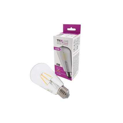 LED Žárovka FILAMENT VINTAGE ST64 E27/4W/230V 2700K