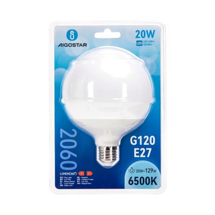 LED Žárovka G120 E27/20W/230V 6500K - Aigostar
