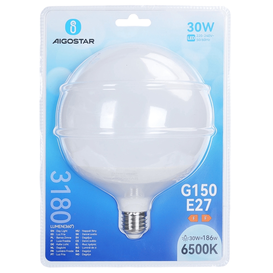 LED Žárovka G150 E27/30W/230V 6500K - Aigostar