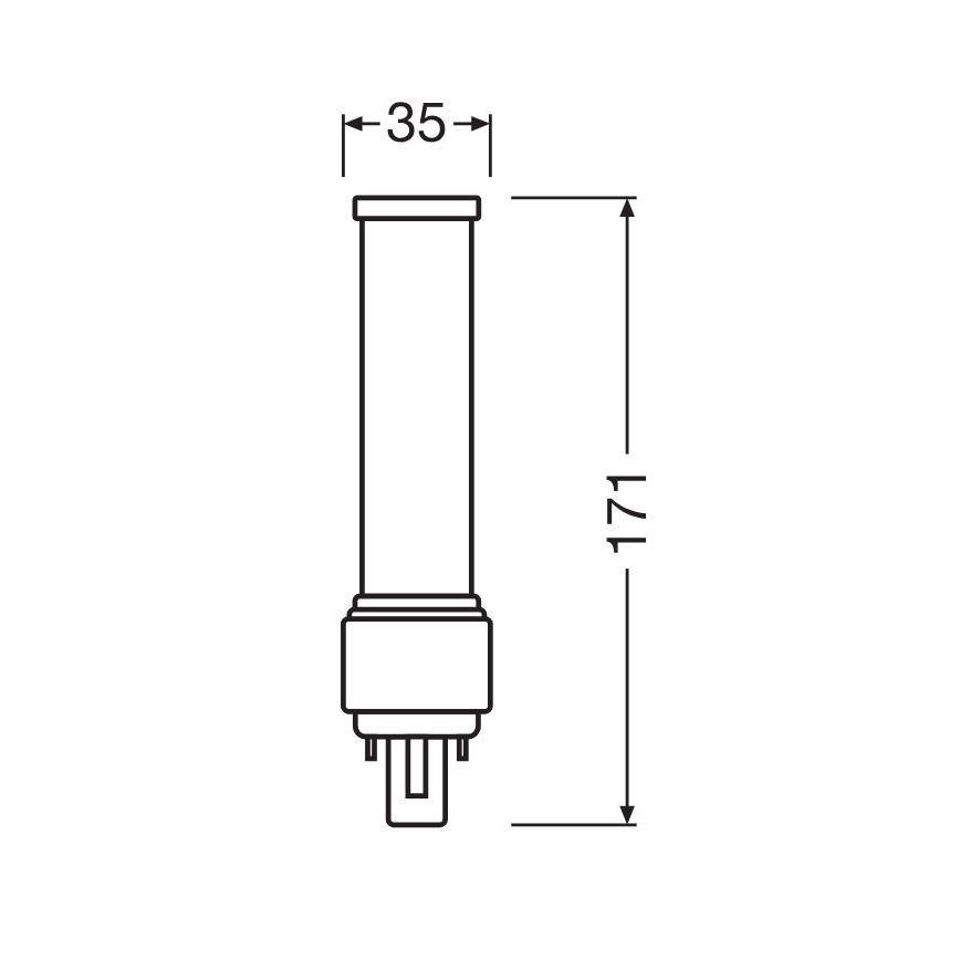 LED Žárovka G24d-3/9W/230V 3000K - Osram