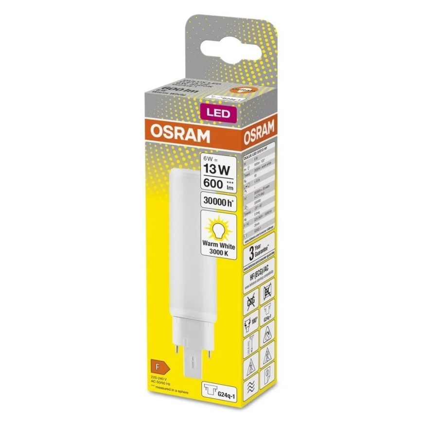 LED Žárovka G24q-1/6W/230V 3000K - Osram