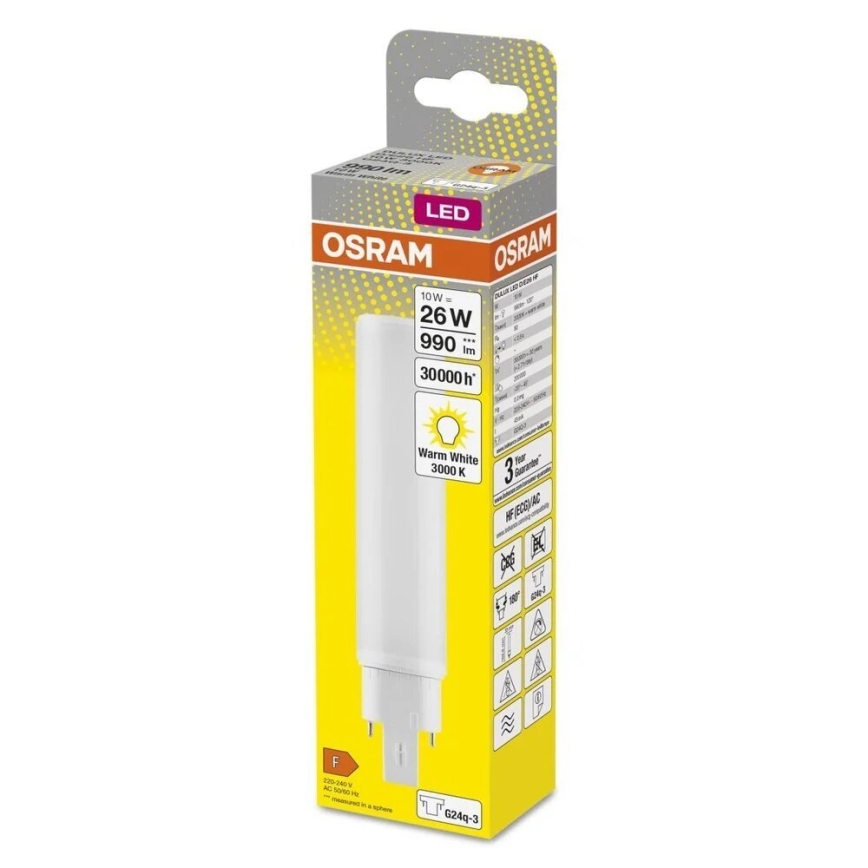 LED Žárovka G24q-3/10W/230V 3000K - Osram