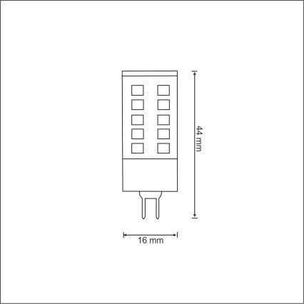 LED Žárovka G4/3W/12V 3000K