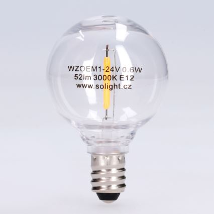 LED Žárovka G40 E12/0,6W/24V 3000K - Brilagi