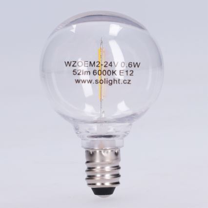 LED Žárovka G40 E12/0,6W/24V 6000K - Brilagi