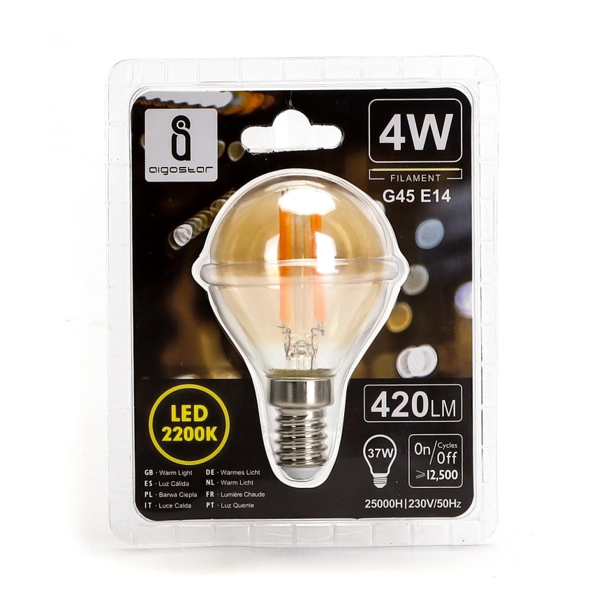 LED Žárovka G45 E14/4W/230V 2200K - Aigostar