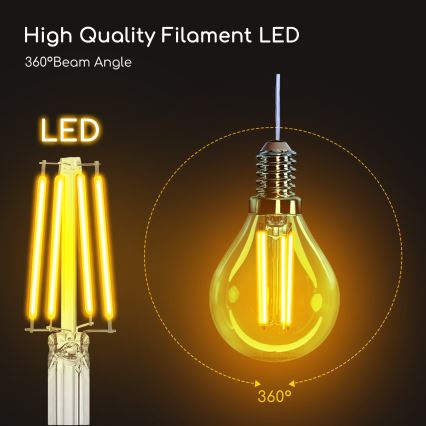 LED Žárovka G45 E14/4W/230V 2700K - Aigostar