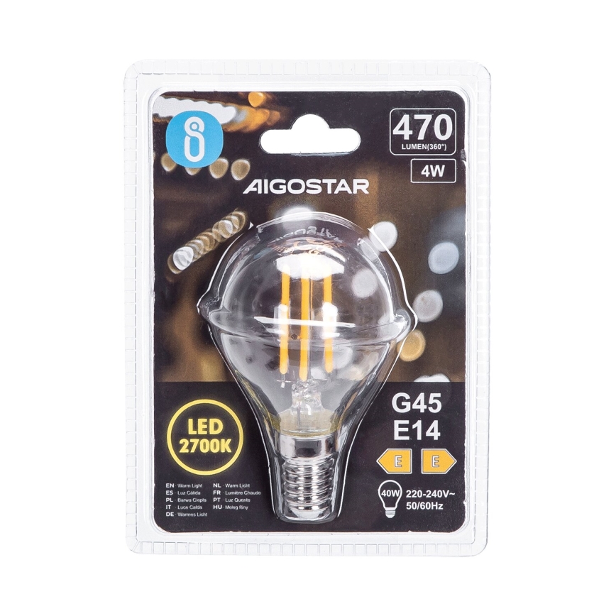 LED Žárovka G45 E14/4W/230V 2700K - Aigostar