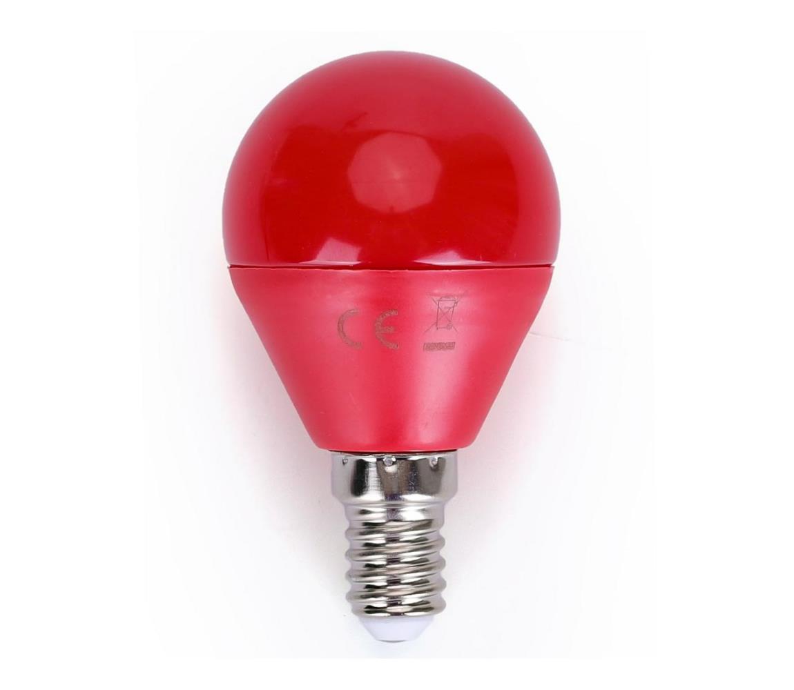 Aigostar B.V. LED Žárovka G45 E14/4W/230V červená - Aigostar AI0098