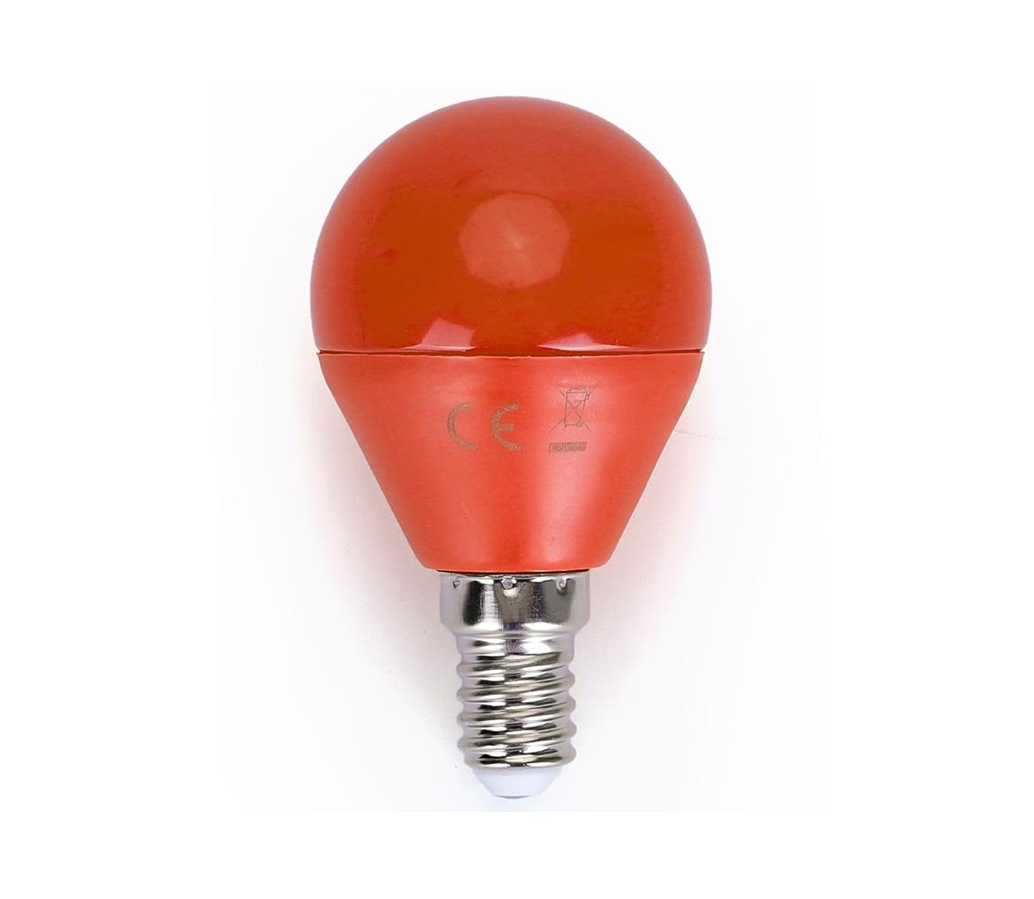 Aigostar B.V. LED Žárovka G45 E14/4W/230V oranžová - Aigostar AI0101