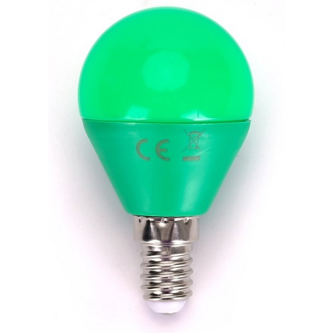 LED Žárovka G45 E14/4W/230V zelená - Aigostar