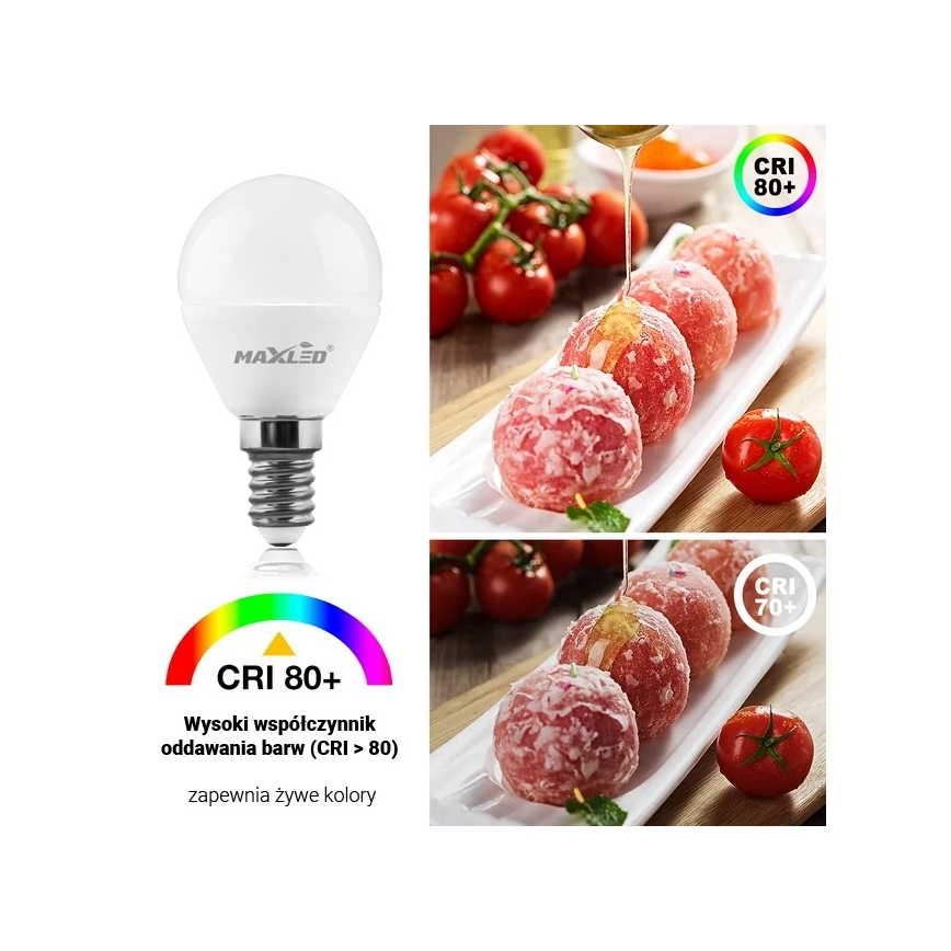 LED Žárovka G45 E14/7W/230V 4000K