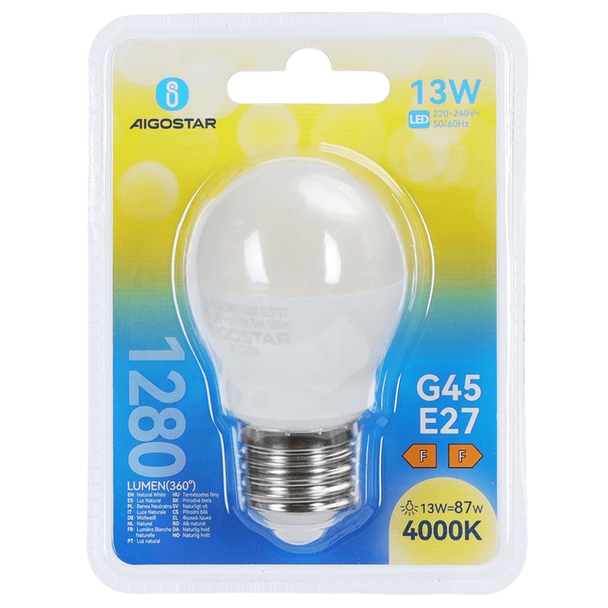 LED Žárovka G45 E27/13W/230V 4000K - Aigostar