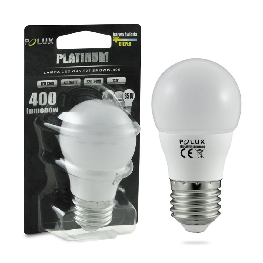 LED žárovka G45 E27/4,9W/230V
