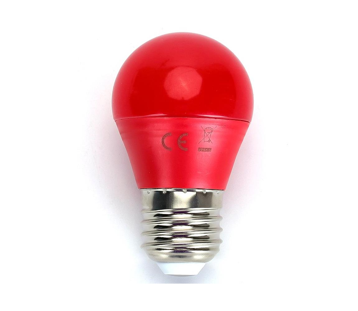  B.V. LED Žárovka G45 E27/4W/230V červená -  