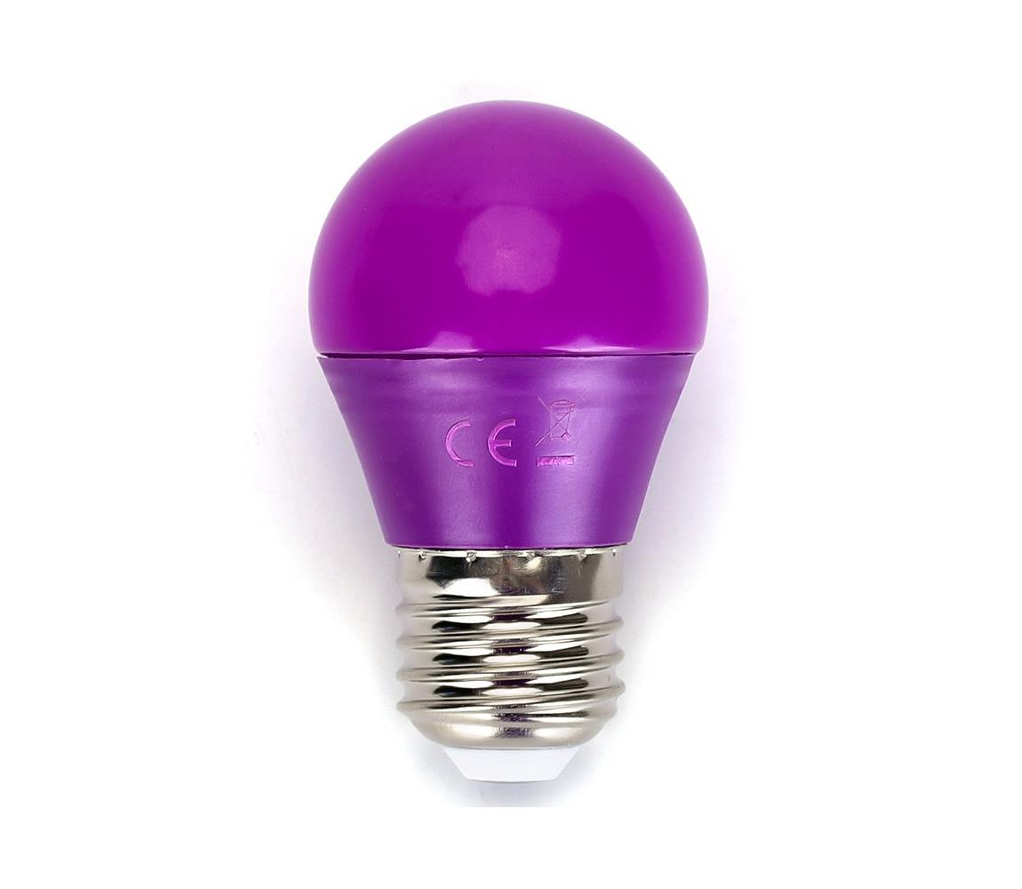  B.V. LED Žárovka G45 E27/4W/230V fialová -  