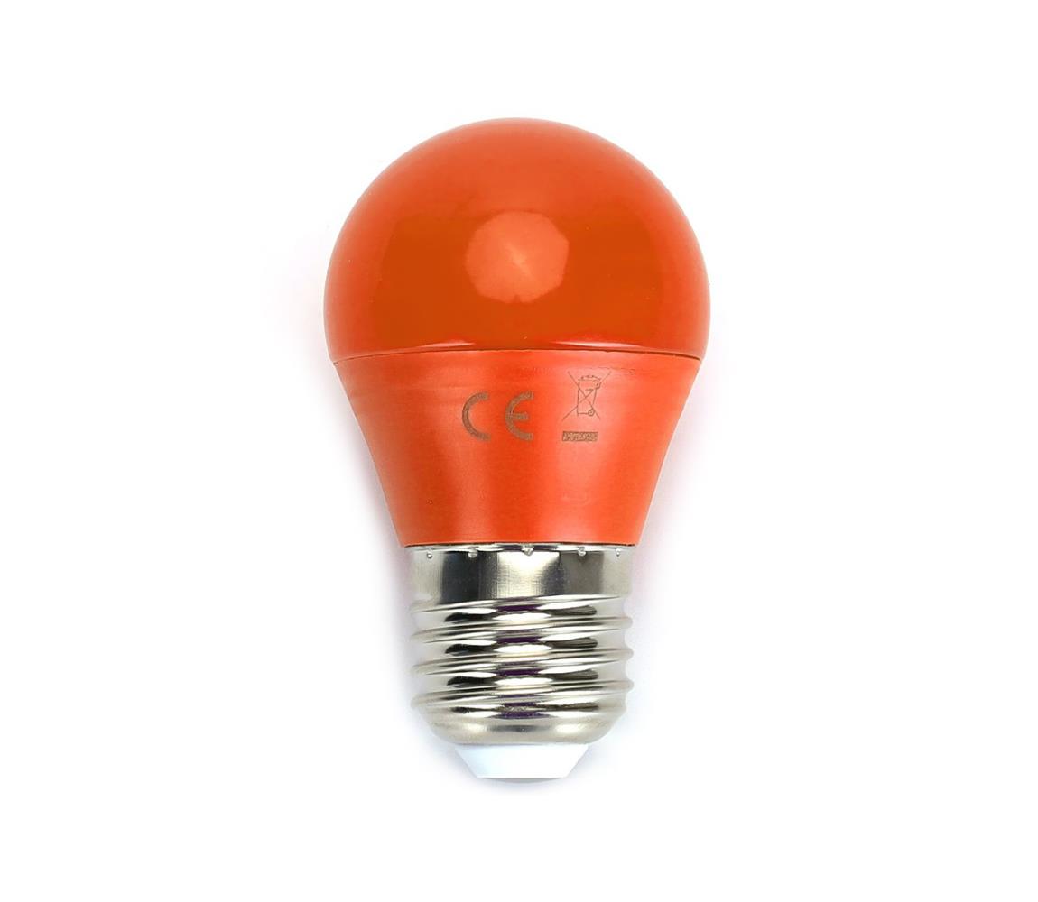  B.V. LED Žárovka G45 E27/4W/230V oranžová -  