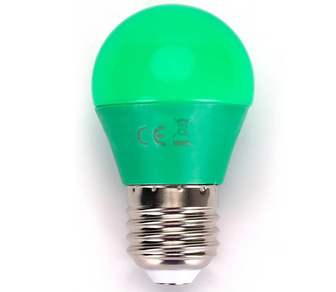  B.V. LED Žárovka G45 E27/4W/230V zelená -  