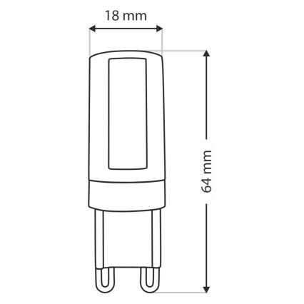 LED Žárovka G9/10W/230V 4200K