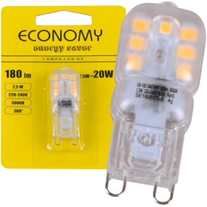 LED žárovka G9/2,5W/230V 3000K