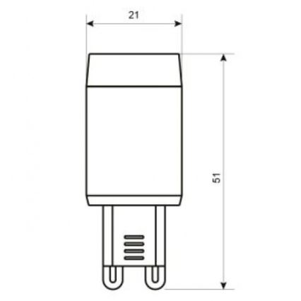 LED Žárovka G9/3,5W/230V 3000K