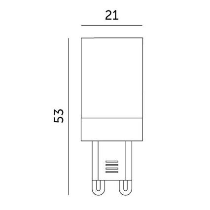 LED Žárovka G9/3W/230V 3000K 100°