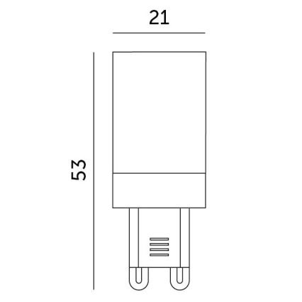 LED Žárovka G9/3W/230V 6000K 100°