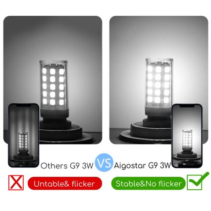 LED Žárovka G9/3W/230V 6500K - Aigostar