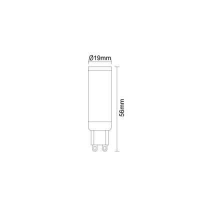 LED Žárovka G9/4,6W/230V 2800K