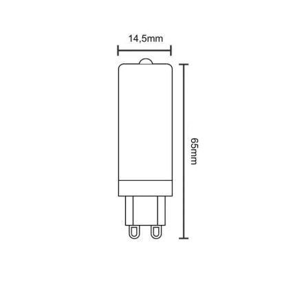 LED Žárovka G9/4W/230V 2800K